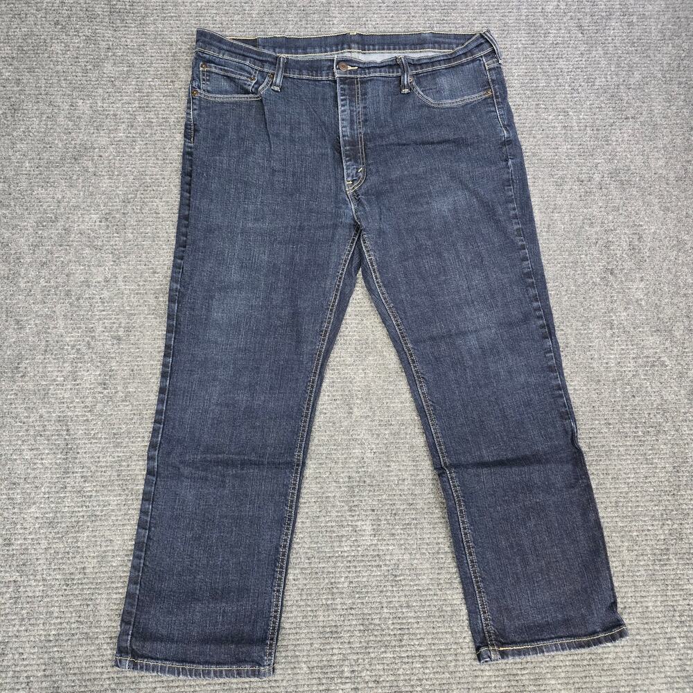 Levi's 541 Jeans Mens 40x28 Dark Wash Athletic Taper Stretch Hemmed